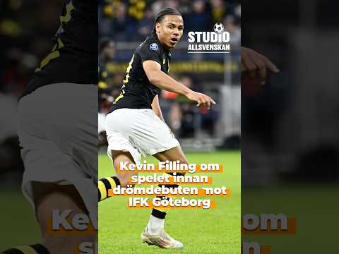 Kevin Filling om tränarens samtal innan drömdebuten: ”Jag blev fan rädd”
